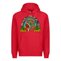 Red indian headdress cactus and sunflowers rainbow Premium Hoodie - Artiststas