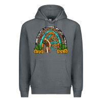 Rock indian headdress cactus and sunflowers rainbow Premium Hoodie - Artiststas