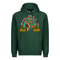 Sports Green indian headdress cactus and sunflowers rainbow Premium Hoodie - Artiststas