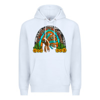 White indian headdress cactus and sunflowers rainbow Premium Hoodie - Artiststas