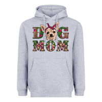 Heather Grey christmas dog mom chihuahua Heavyweight Hoodie - RanaPortraitStore