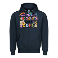 Navy watch out kindergarten here i come Zipper Hoodie - MaliasSmallBusiness