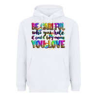 White be careful who you hate it could be someone you lo Heavyweight Hoodie - Zillion Design Studio