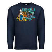 Navy tequila time & sunshine Premium Sweatshirt - SublimationCraftShop