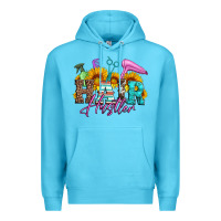 Ocean Blue hair hustler hairstylist Premium Hoodie - Artiststas