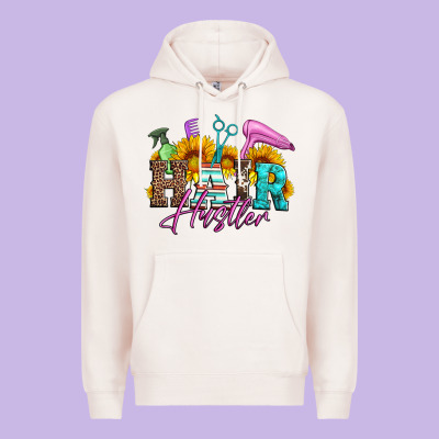 Hair Hustler Hairstylist Premium Hoodie Designed By Artiststas