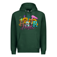Sports Green hair hustler hairstylist Premium Hoodie - Artiststas