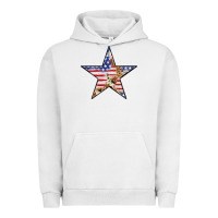 Pigment Lunar Rock American Flag Star Urban Hoodie - LillyAllenDesigns