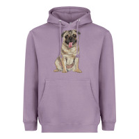 Lavender pug Heavyweight Hoodie - RanaPortraitStore