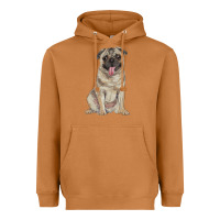 Meerkat pug Heavyweight Hoodie - RanaPortraitStore