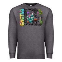 Charcoal Heather cactus Premium Sweatshirt - CowhideDigitalArt