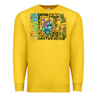 Lemon cactus Premium Sweatshirt - CowhideDigitalArt