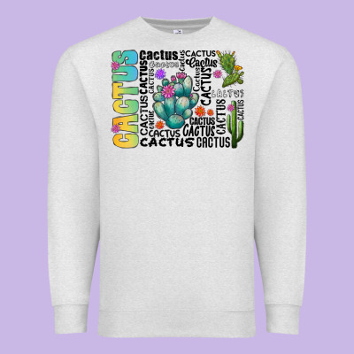 Cactus Premium Sweatshirt Designed By Cowhidedigitalart