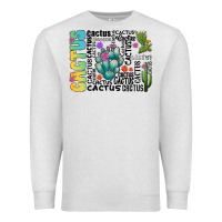 Oatmeal Heather cactus Premium Sweatshirt - CowhideDigitalArt