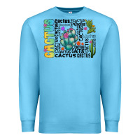 Ocean Blue cactus Premium Sweatshirt - CowhideDigitalArt