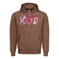Chestnut one loved nurse valentine's day Zipper Hoodie - MaliasSmallBusiness