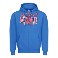 True Royal one loved nurse valentine's day Zipper Hoodie - MaliasSmallBusiness