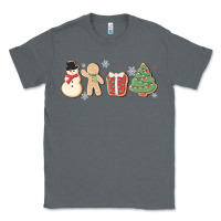 Charcoal Heather christmas gingerbread cookies Classic Tee - MaliasSmallBusiness