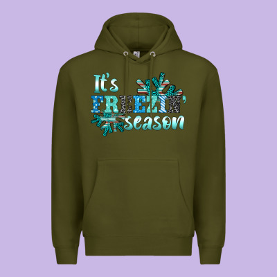 It's Freezin' Season Premium Hoodie Designed By Adodesignshop