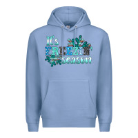 Colony Blue it's freezin' season Premium Hoodie - AdoDesignShop