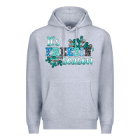 Heather Grey it's freezin' season Premium Hoodie - AdoDesignShop