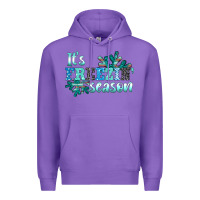 Purple it's freezin' season Premium Hoodie - AdoDesignShop