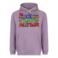 Lavender please be patient i have autism Heavyweight Hoodie - Zillion Design Studio