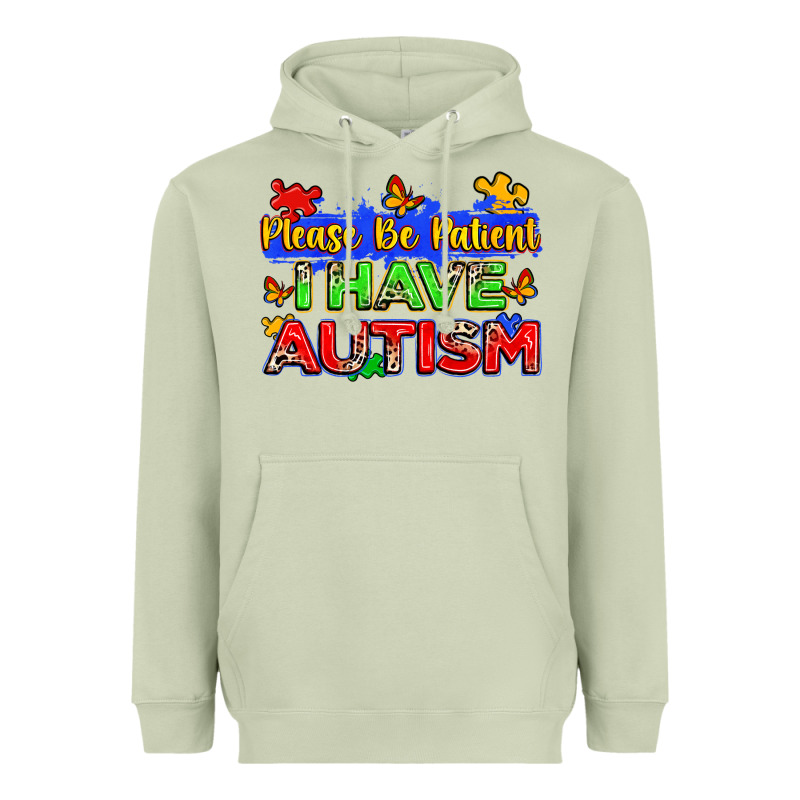Please Be Patient I Have Autism Heavyweight Hoodie by Zillion Design Studio | Teevron