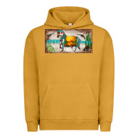 Pigment Peanut Butter western howdy cowboy horse sunset weapon cactus leopard  license plate Urban Hoodie - BarkalooDesign
