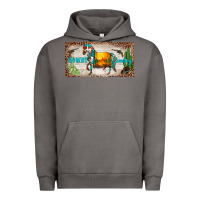 Pigment Tornado western howdy cowboy horse sunset weapon cactus leopard  license plate Urban Hoodie - BarkalooDesign