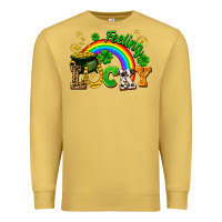 Antique Gold feeling lucky Premium Sweatshirt - FaDigitalArtStudio