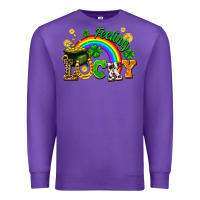 Purple feeling lucky Premium Sweatshirt - FaDigitalArtStudio