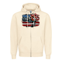 Sandshell dirt bike american flag Zipper Hoodie - MaliasSmallBusiness