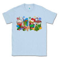Dusty Blue autism awareness christmas coffee Classic Tee - MaliasSmallBusiness