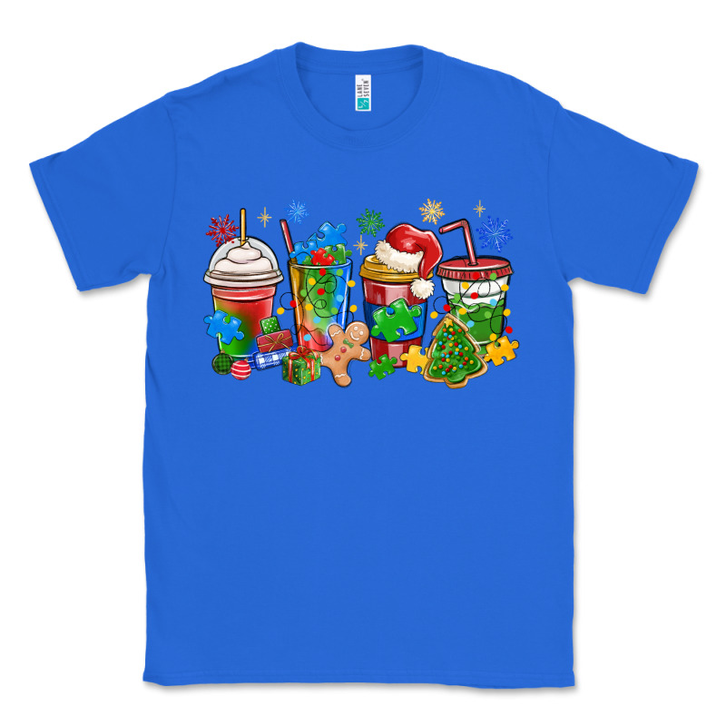 Autism Awareness Christmas Coffee Classic Tee by MaliasSmallBusiness | Teevron