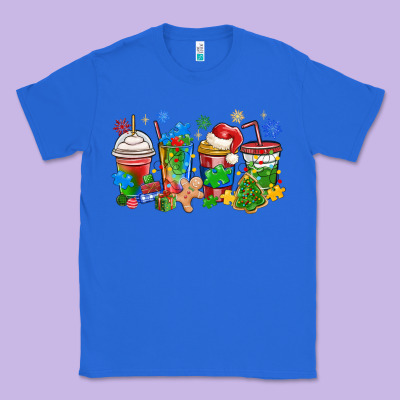 Classic Tee autism awareness christmas coffee