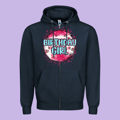 Zipper Hoodie birthday girl