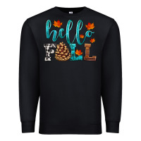 Black hello fall Premium Sweatshirt - HRA Design Shop
