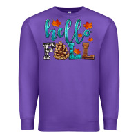 Purple hello fall Premium Sweatshirt - HRA Design Shop