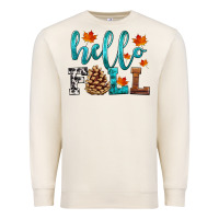 Sandshell hello fall Premium Sweatshirt - HRA Design Shop