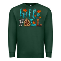 Sports Green hello fall Premium Sweatshirt - HRA Design Shop