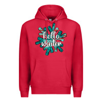 Cardinal hello winter Premium Hoodie - AdoDesignShop