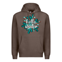 Coffee hello winter Premium Hoodie - AdoDesignShop