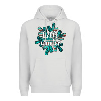 Dove Grey hello winter Premium Hoodie - AdoDesignShop