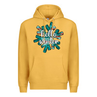Mustard hello winter Premium Hoodie - AdoDesignShop