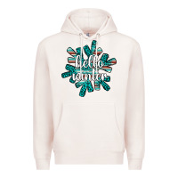 Pale Pink hello winter Premium Hoodie - AdoDesignShop