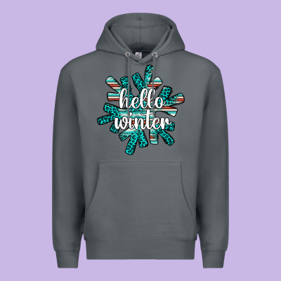 Hello Winter Premium Hoodie Designed By Adodesignshop