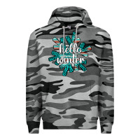 Slate Camo hello winter Premium Hoodie - AdoDesignShop