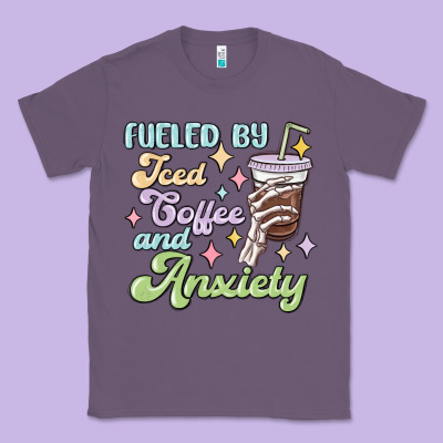 Classic Tee fueled by iced coffee and anxiety