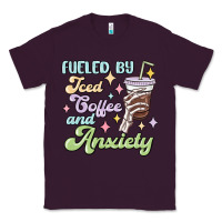 Plum fueled by iced coffee and anxiety Classic Tee - MaliasSmallBusiness
